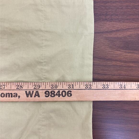 NWT Eileen Fisher Stand Collar Hidden Hood Cotton Blend Coat in Straw WMS XS - Picture 13 of 13